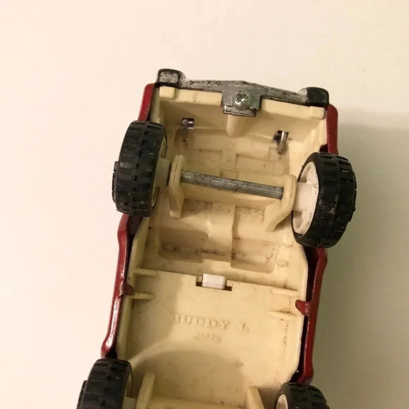 Vintage Buddy L Delivery Truck  Japan Red Truck Toy - Picture 8 of 12